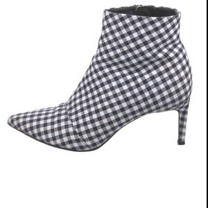 Rag and Bone Black/White Checkered Behah Booties Sz.‎ 8.5 NWOB